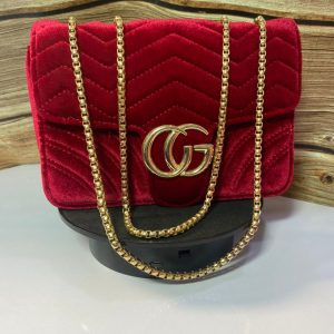 Velvet Shoulder Bag